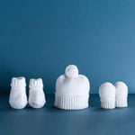 100% cashmere ivory knitted 4-piece gift set super-soft & luxurious made in Scotland top-quality From The Wool Company