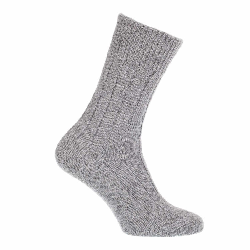 Alpaca bed socks super-soft available in 5 pastel colours 3 sizes 4 - 7 8 - 10 11 - 13  made in England top-quality & comfort