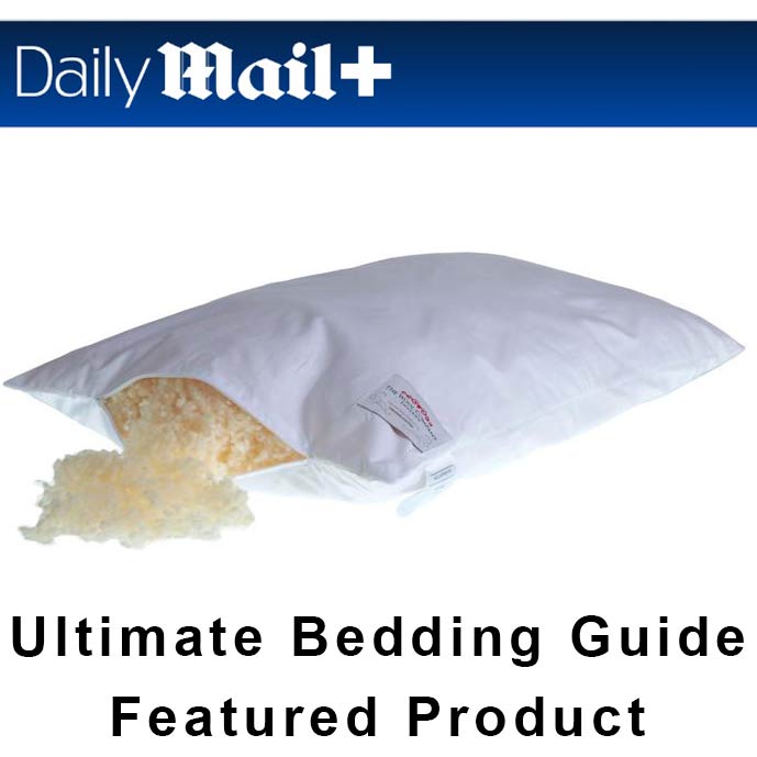 As Seen in the Daily Mail: Our Wool Pillow in their 'Ultimate Guide to Bedding'