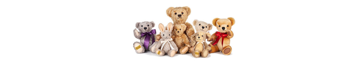 Traditional hand-made teddy bears created in England, using the finest natural fibres, with careful attention to every detail