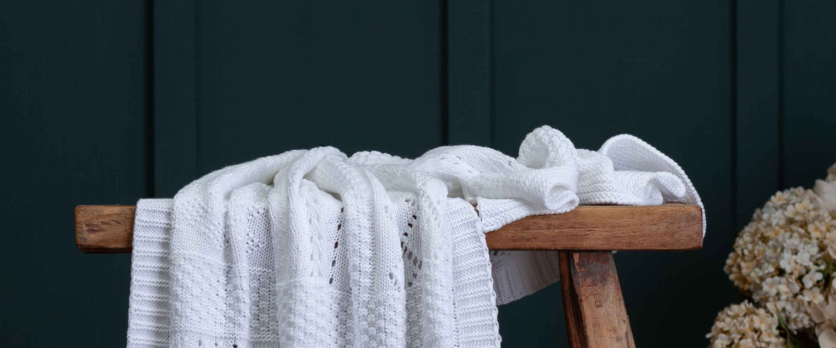 Pure cotton baby blankets in such a lovely range of colours and different patterns they are a practical and cute edition.