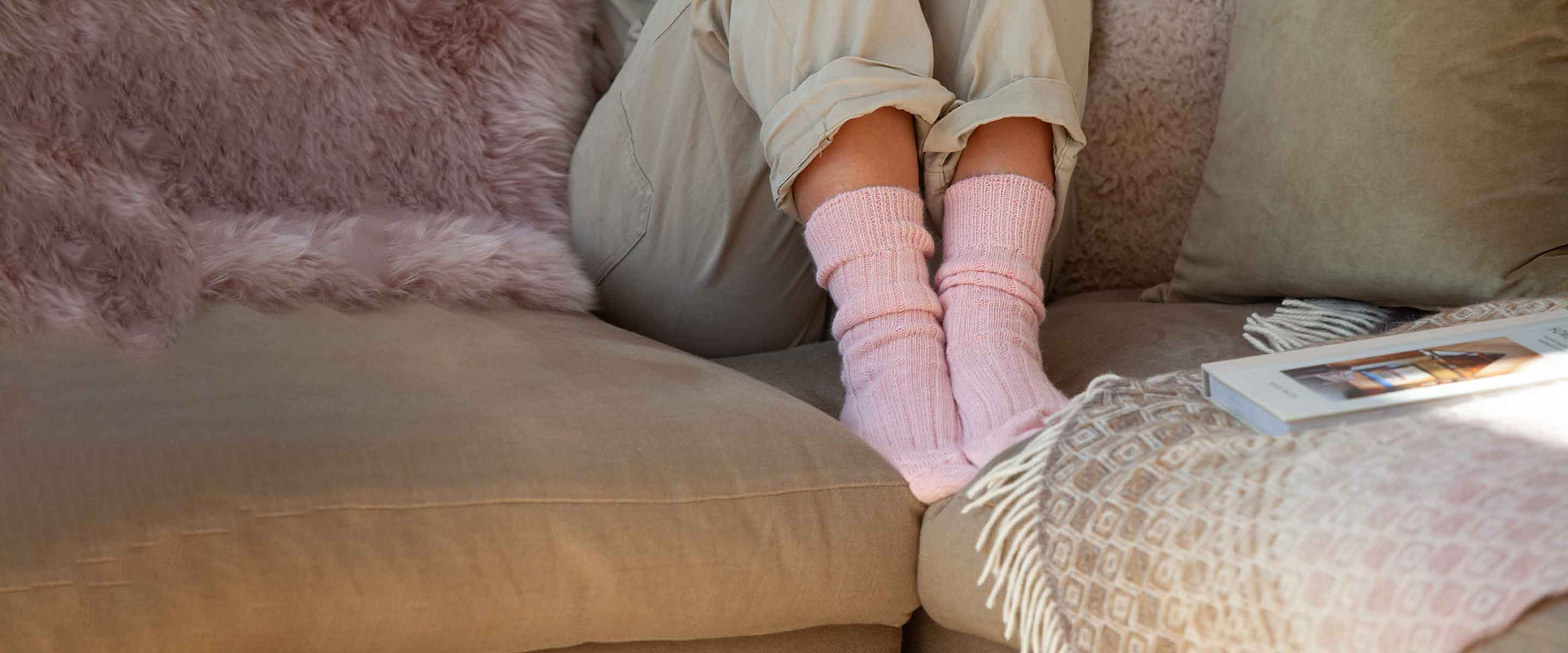 Cashmere or Alpaca bed socks soft and comforting pure luxury for your feet in soft subtle shades and simply the best quality