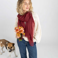 Cashmere Matty Shawl Chianti