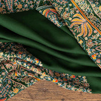 Hand Embroidered Royal Almond Shawl 'Bahaar'