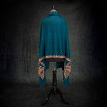 Sozni Hand Embroidered Pashmina Teal