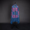 Ikat Pashmina Stole Cerulean  & Red