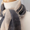 Cashmere Square Shawl Navy