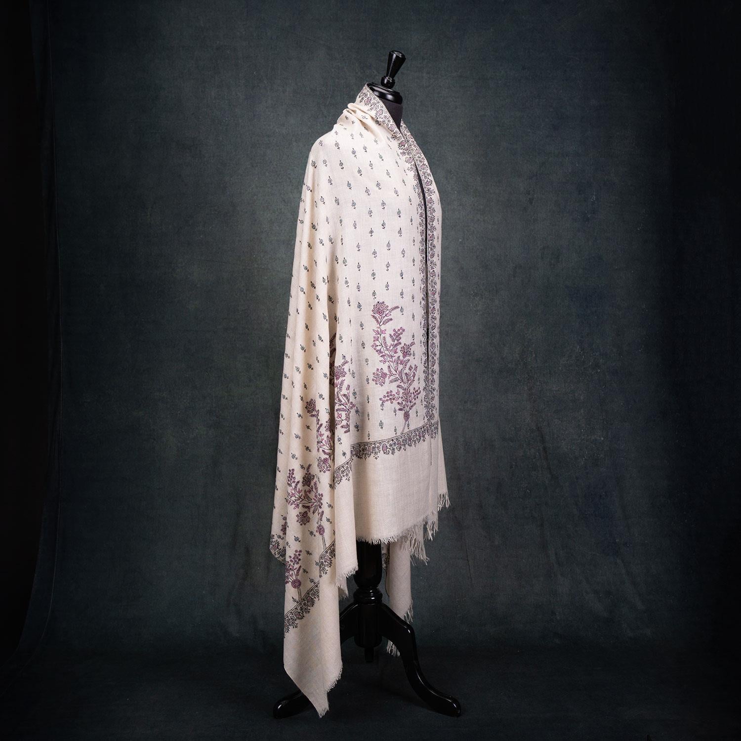 Sozni Embroidered Cashmere Pashmina Humayra