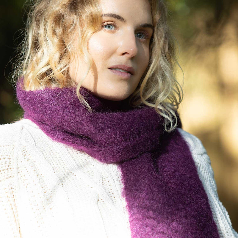 Mohair Scarf Blackcurrant