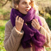 Liso Mohair Scarf Mulberry
