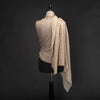 Hand Loomed Cashmere Blend Shawl Birch (Sample)