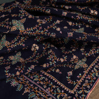 Silk Embroidered Jamawar Shawl Raat