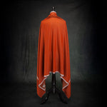 Sozni Hand Embroidered Double Sided Pashmina Orange