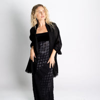 Handwoven Cashmere Stole Black