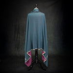 Sozni Hand Embroidered Double Sided Pashmina Magenta