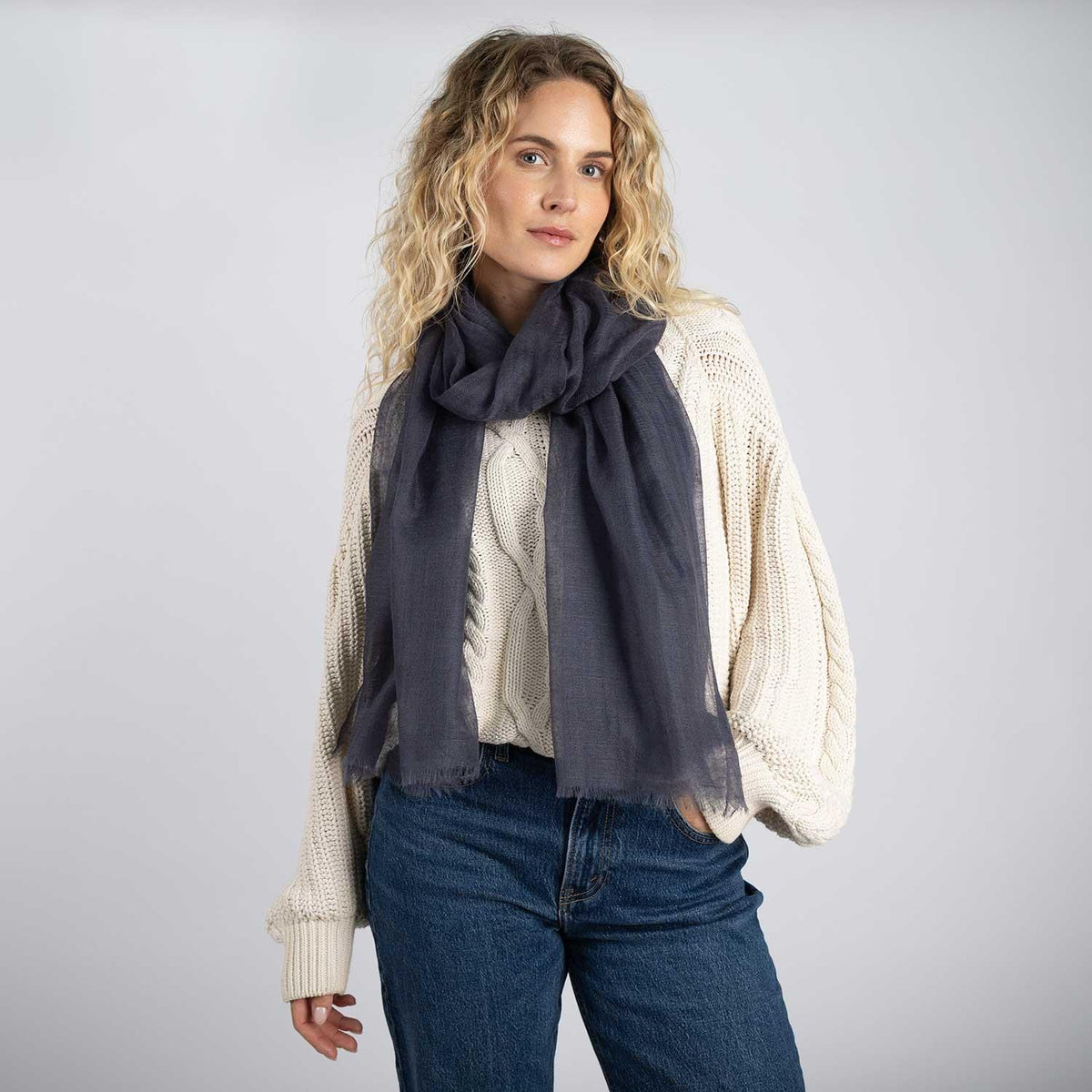 Cashmere Matty Shawl Mistral