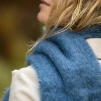 Mohair Scarf Teal