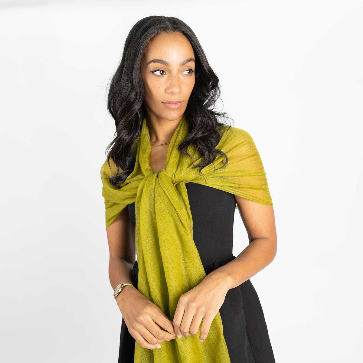 Cashmere Matty Shawl Peridot