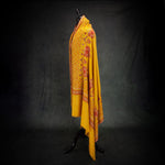 Doardar Sozni Hand Embroidered Cashmere Pashmina Ochre