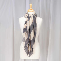 Cashmere Square Shawl Navy