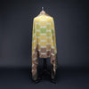Ikat Pashmina Shawl Mocha & Yellow Ochre