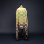 Ikat Pashmina Shawl Mocha & Yellow Ochre