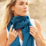 Diaphanous Pashmina Teal