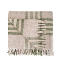 Pure New Wool Blanket Olive