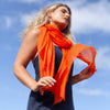 Diaphanous Pashmina Orange