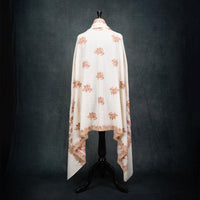 Sozni Embroidered Pashmina 'The Colours of Sunrise' Bhajan