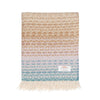 British Wool Throw Aqua & Lilac