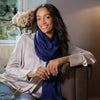 Celeste Cashmere Shawl Navy