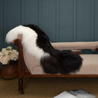 Himalayan Natural Black & White Sheepskin