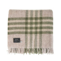 Pure New Wool Blanket Olive