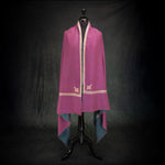 Sozni Hand Embroidered Double Sided Pashmina Magenta