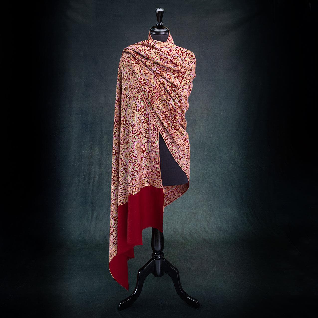 Kashmiri Hand Embroidered Shawls The Wool Company