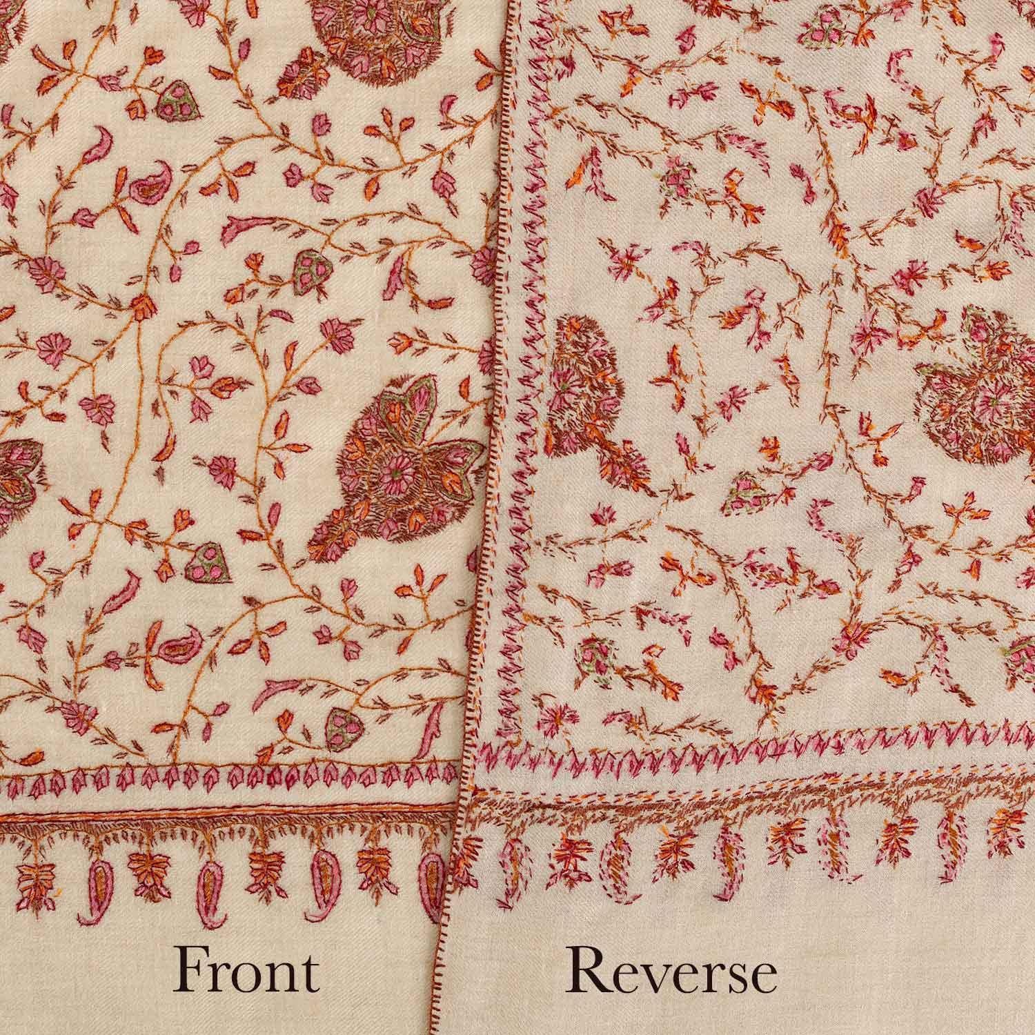 Hand Embroidered Jamawar Shawl Mutmeen