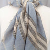 Cashmere Square Shawl Light Blue