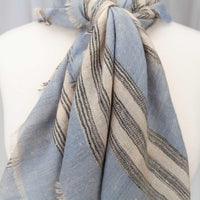 Cashmere Square Shawl Light Blue
