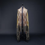 Ikat Pashmina Shawl Mocha & Yellow Ochre