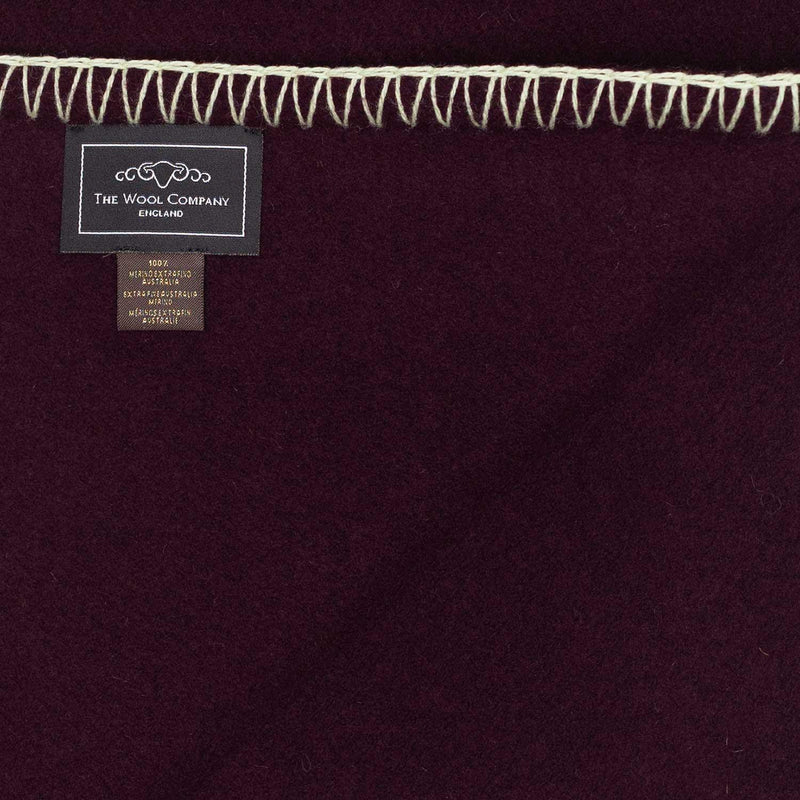 Cadiz Merino Blanket Blackcurrant