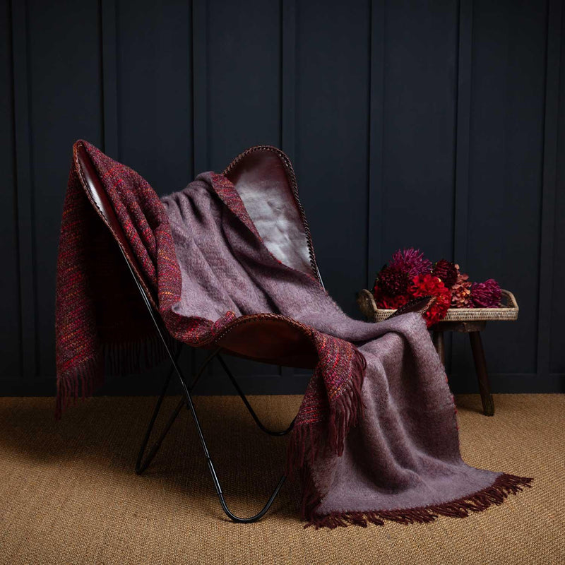 Jewel Mohair Blanket Sunset