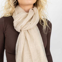 Cashmere Matty Shawl Egret