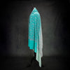 Blue Ombre Hand Embroidered Cashmere Pashmina