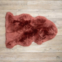 Seconds Sheepskin Rug Rosewood