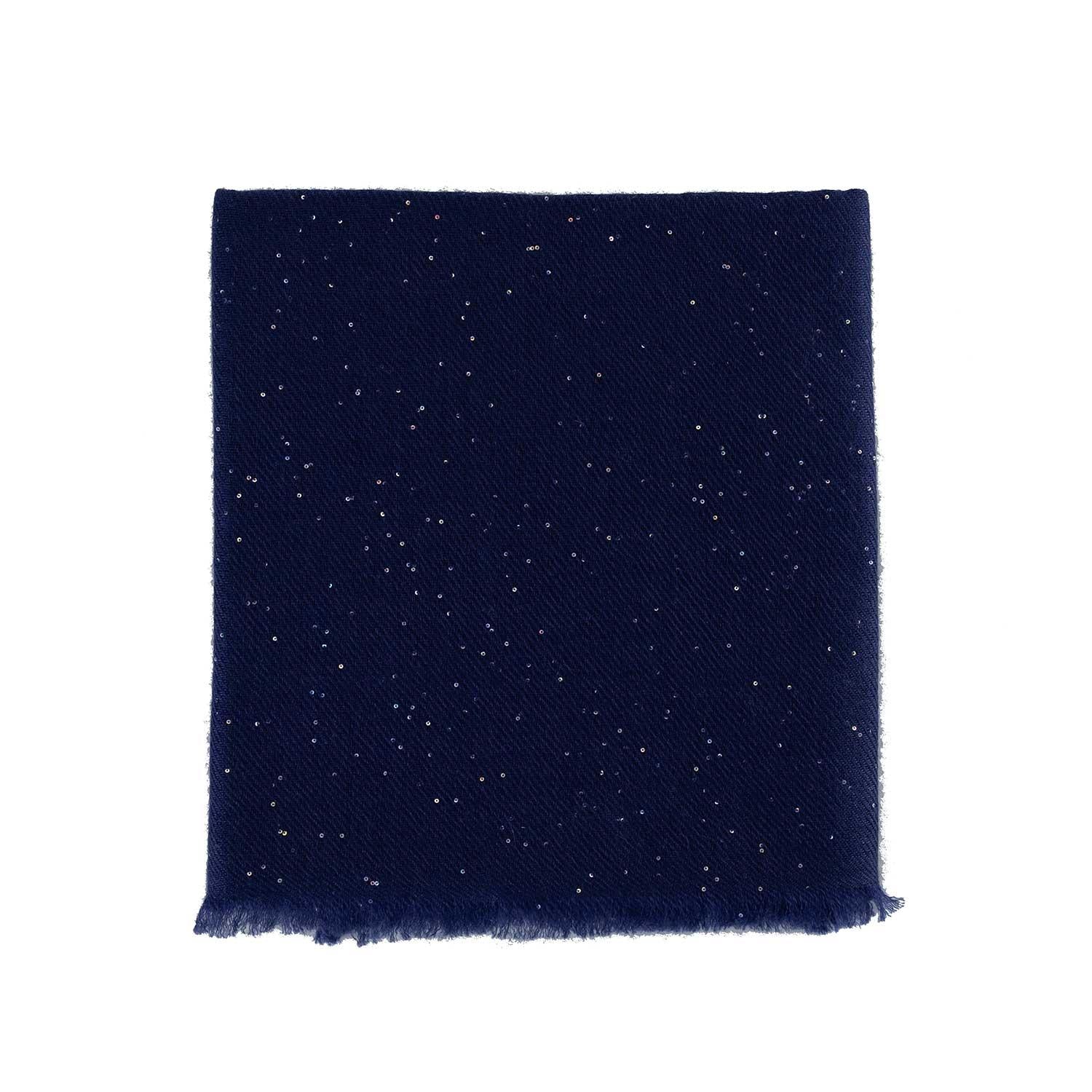 Celeste Cashmere Shawl Navy