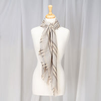 Cashmere Square Shawl Silver