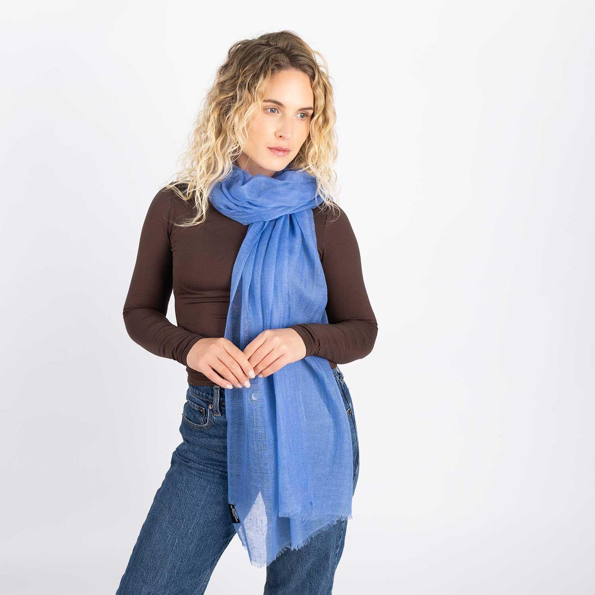 Cashmere Matty Shawl Mariner