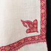 Sozni Hand Embroidered Cashmere Shawl Burgundy Border