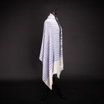 Ikat Pashmina Wrap 'Clouds of Ladakh' Lavender